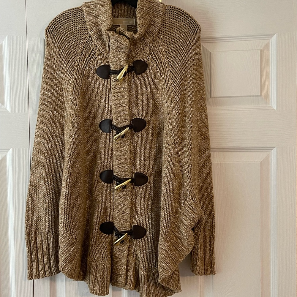 Michael Kors cream and gold poncho - Picture 5 of 5